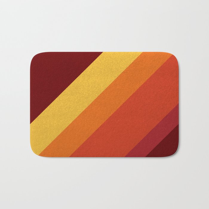 Retro 70s Color Palette II Bath Mat Gallery Image 1