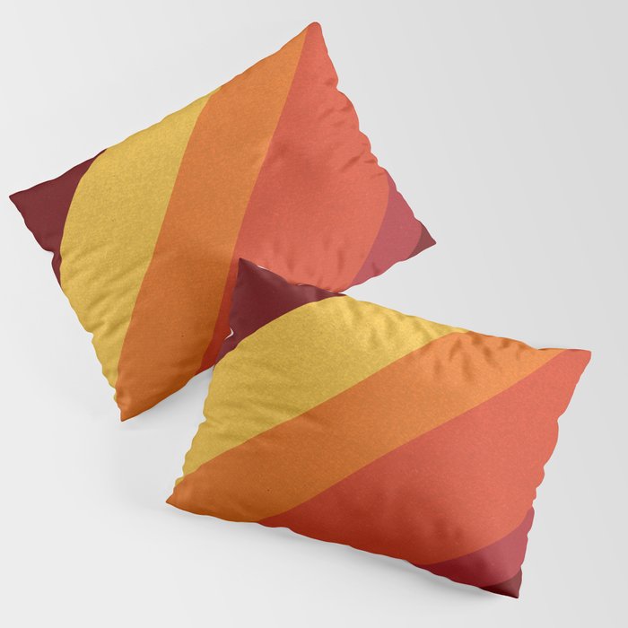 Retro 70s Color Palette II Pillow Sham Gallery Image 1
