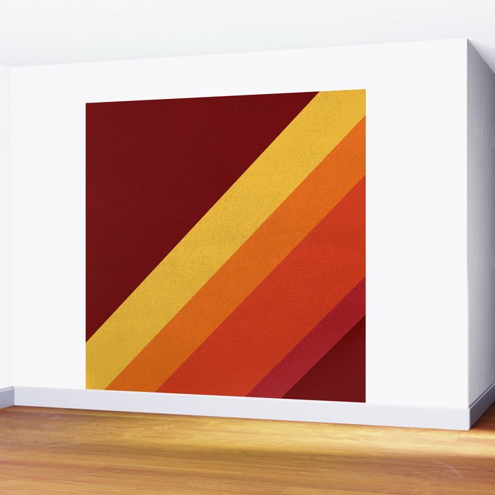 Retro 70s Color Palette II Wall Mural Gallery Image 2