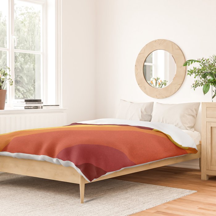 Retro 70s Color Palette II Duvet Cover Gallery Image 2