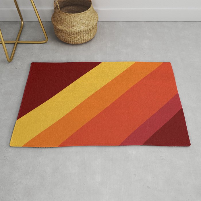 Retro 70s Color Palette II Rug Gallery Image 1