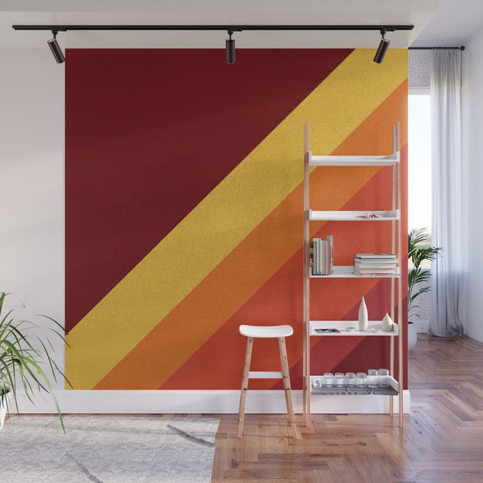 Retro 70s Color Palette II Wall Mural Gallery Image 1