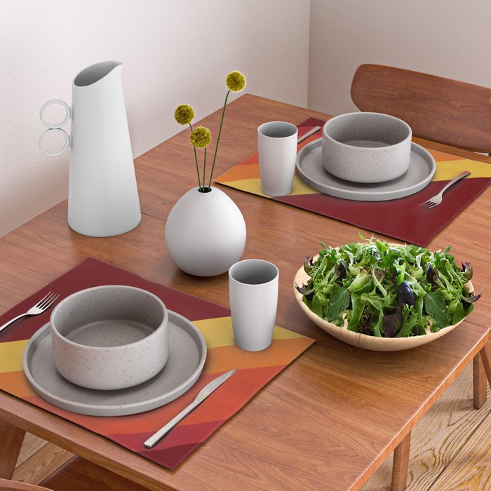 Retro 70s Color Palette II Placemat Gallery Image 2