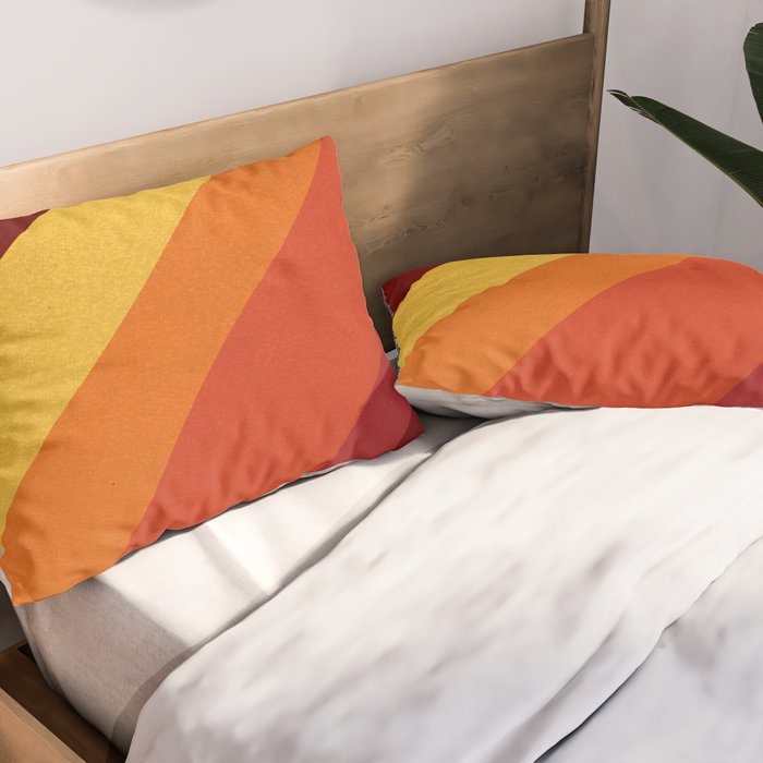 Retro 70s Color Palette II Pillow Sham Gallery Image 2