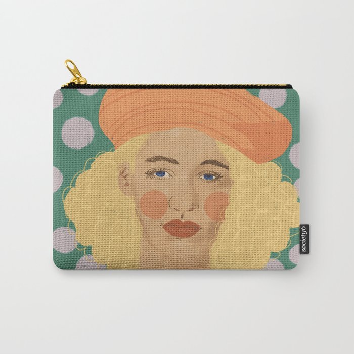 Beret girl Carry All Pouch Gallery Image 1