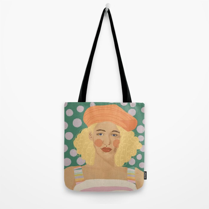 Beret girl Tote Bag Gallery Image 2