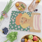 Beret girl Cutting Board Gallery Image 2