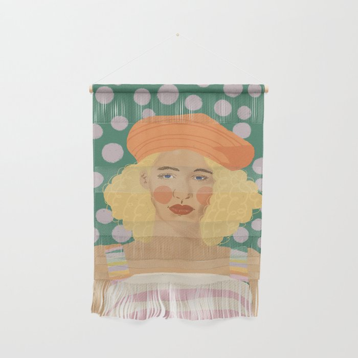 Beret girl Wall Hanging Gallery Image 1