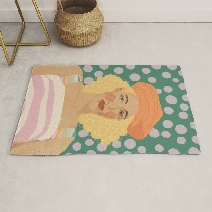 Beret girl Rug Gallery Image 1