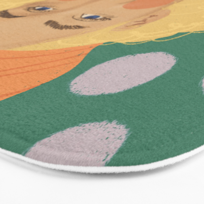 Beret girl Bath Mat Gallery Image 3