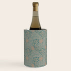 William Morris Apple Indigo Antique Gold Pattern Wine Chiller Gallery Image 3