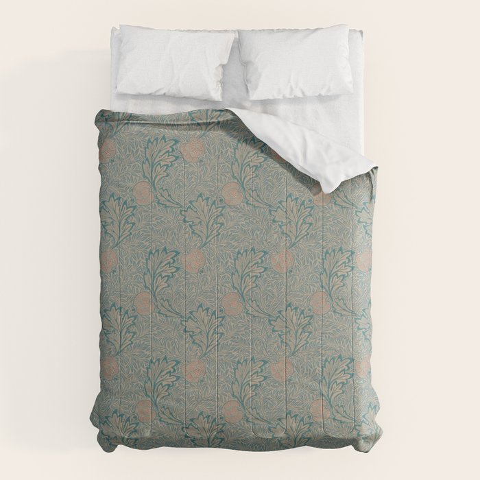 William Morris Apple Indigo Antique Gold Pattern Comforter Gallery Image 6