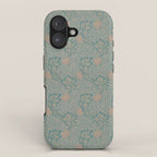 William Morris Apple Indigo Antique Gold Pattern iPhone Case Gallery Image 1