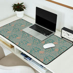 William Morris Apple Indigo Antique Gold Pattern Desk Mat Gallery Image 2