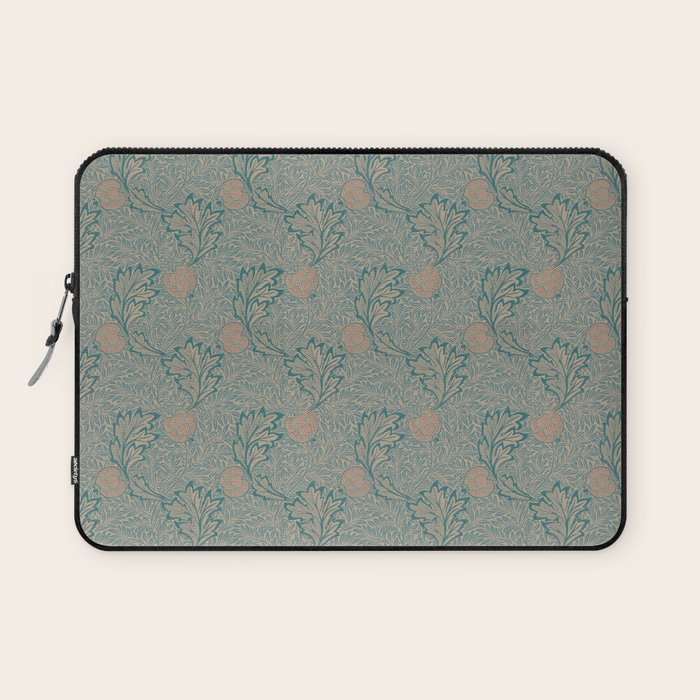William Morris Apple Indigo Antique Gold Pattern Laptop Sleeve Gallery Image 1