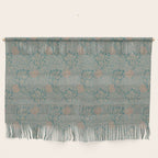 William Morris Apple Indigo Antique Gold Pattern Wall Hanging Gallery Image 1