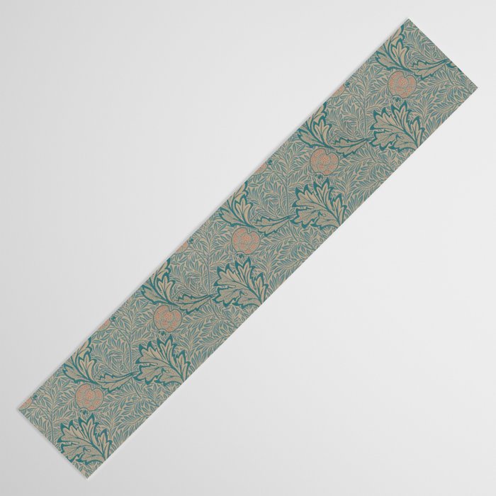 William Morris Apple Indigo Antique Gold Pattern Table Runner Gallery Image 3