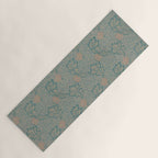 William Morris Apple Indigo Antique Gold Pattern Yoga Mat Gallery Image 1