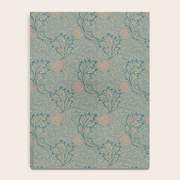 William Morris Apple Indigo Antique Gold Pattern Notebook Gallery Image 4