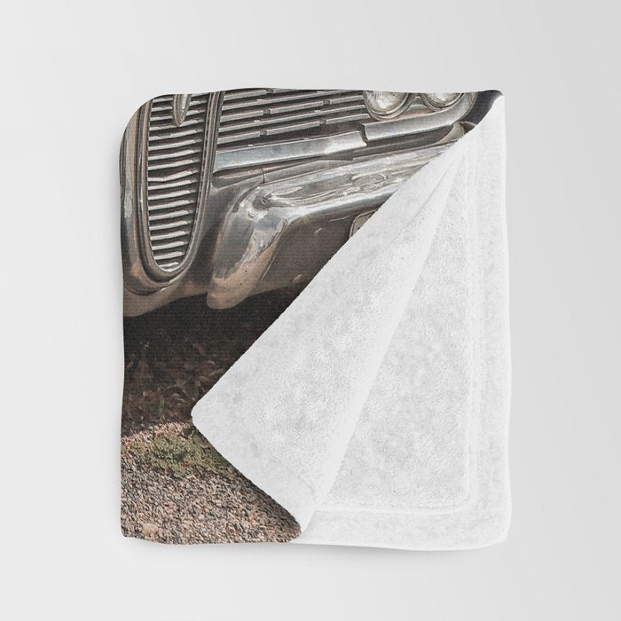 Vintage American Car Art Print | Famous Route 66 Scene Arizona Photo | USA Color Travel Photography Throw Blanket Gallery Image 3