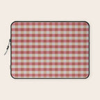 Cozy Gingham in Pink Laptop Sleeve Gallery Image 1