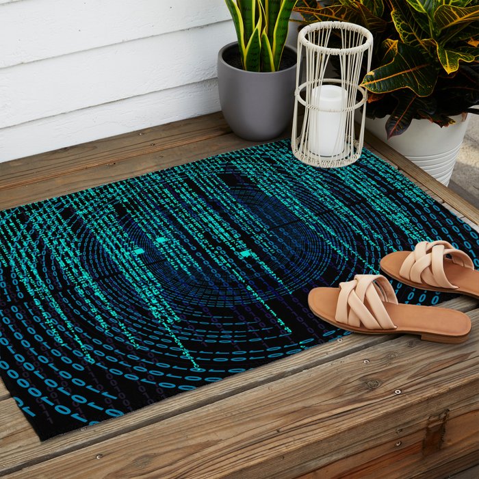 Matrix (3) Outdoor Rug Gallery Image 2