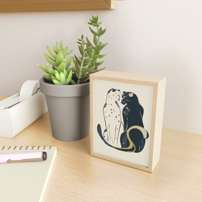 Two Cheetahs 3 Mini Art Print Gallery Image 2