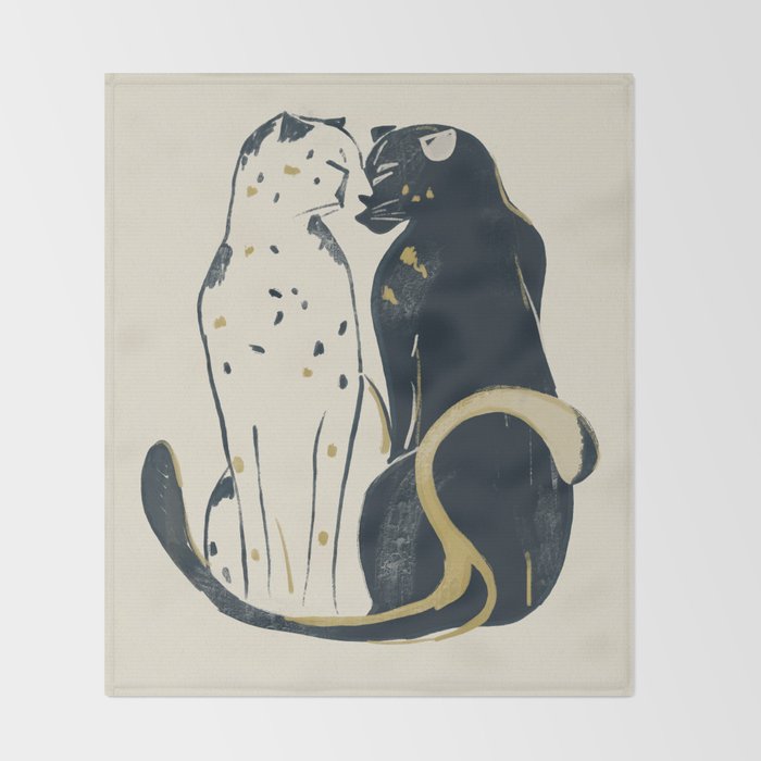 Two Cheetahs 3 Throw Blanket Gallery Image 2