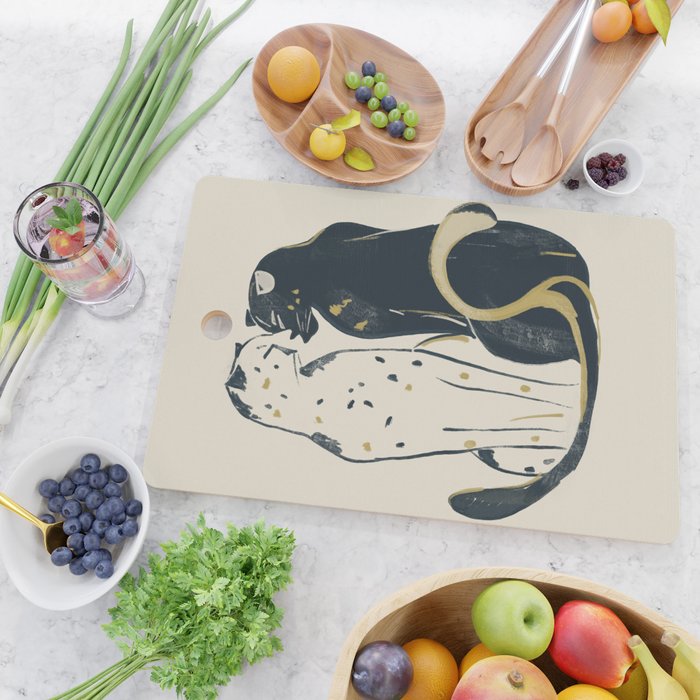 Two Cheetahs 3 Cutting Board Gallery Image 2