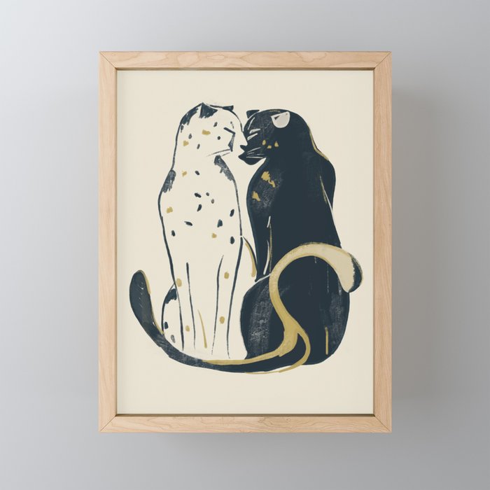 Two Cheetahs 3 Mini Art Print Gallery Image 1