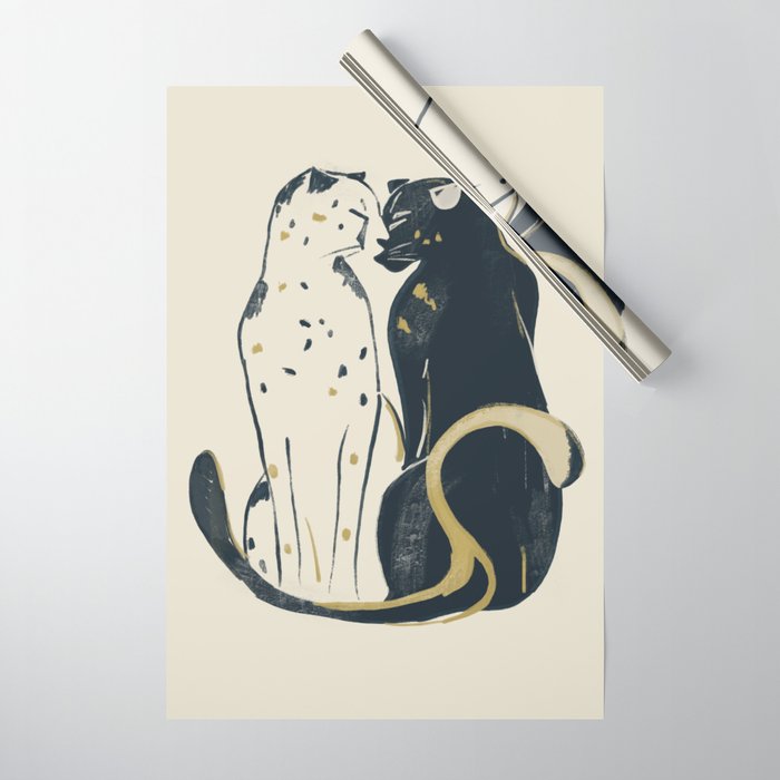 Two Cheetahs 3 Wrapping Paper Gallery Image 1
