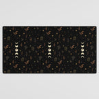 Moonlight Garden - Winter Brown Desk Mat Gallery Image 3