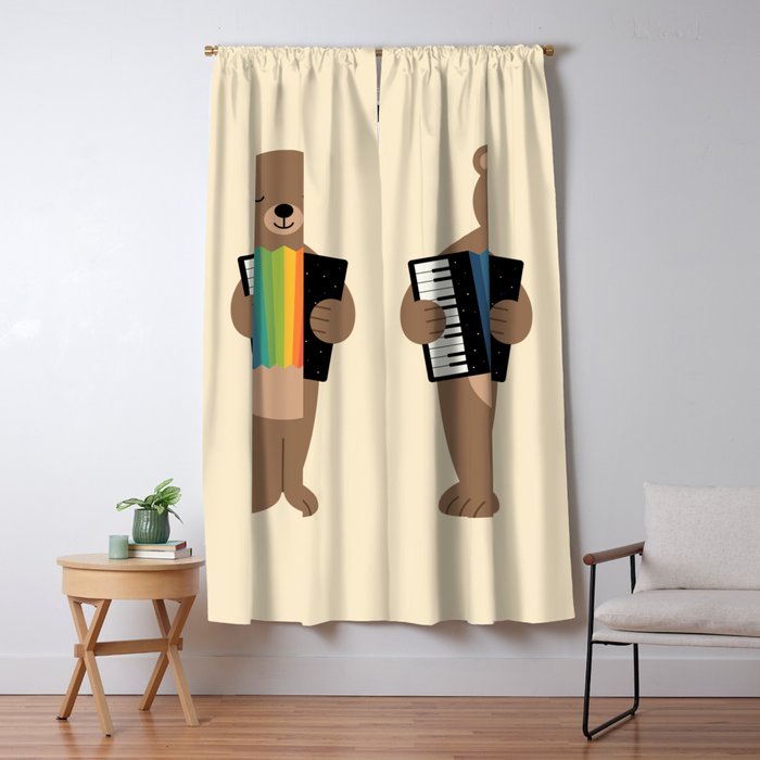 Star Accordionist Window Curtain Gallery Image 5