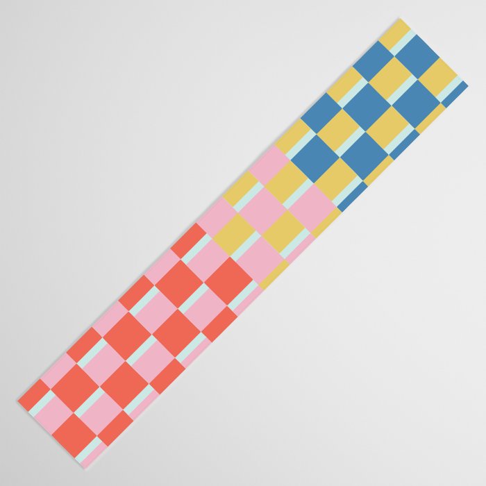 Colorful Checkerboard Table Runner Gallery Image 3
