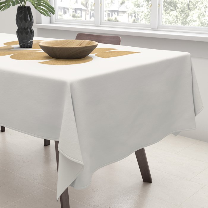 Gold Retro Scandinavian - Mid Century Modern Tablecloth Gallery Image 3