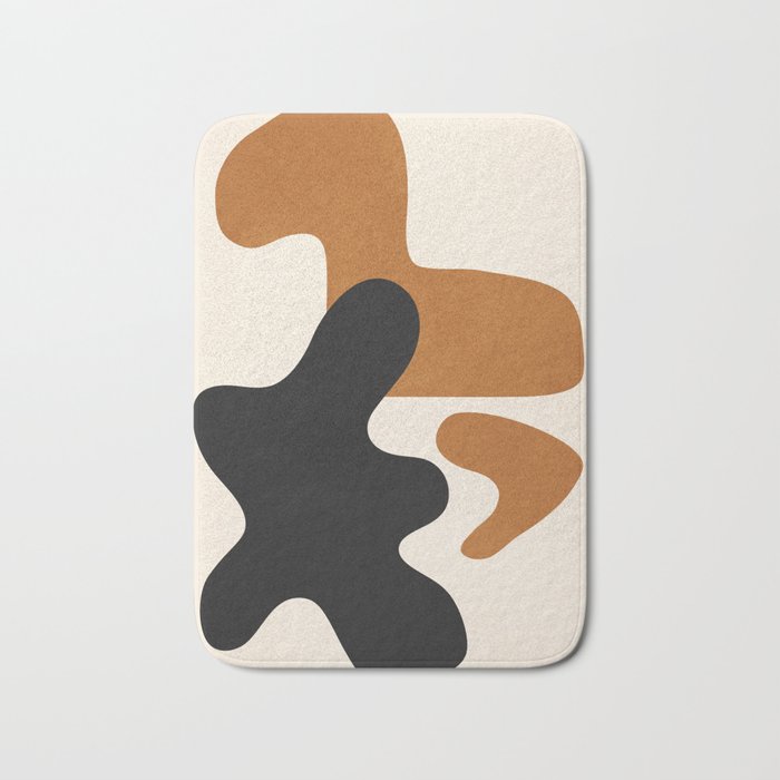 Abstract Art Minimal Shape 6 Bath Mat Gallery Image 1