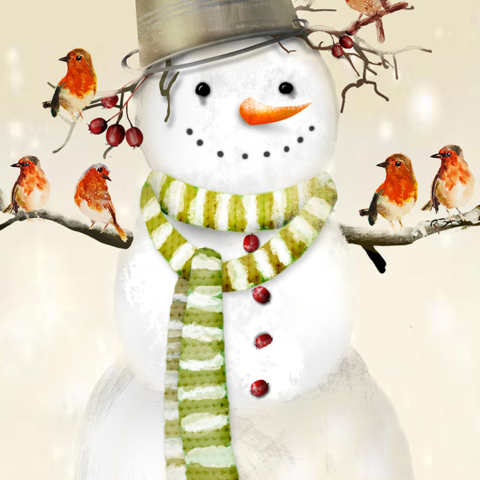 Snowman and Birds Coffee Mug Gallery Image 2