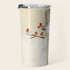 Snowman and Birds Travel Mug Gallery Image 3