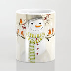 Snowman and Birds Coffee Mug Gallery Image 4