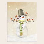 Snowman and Birds Poster Gallery Image 4