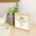 Snowman and Birds Mini Art Print Gallery Image 2