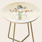 Snowman and Birds Side Table Gallery Image 2