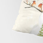 Snowman and Birds Pillow Sham Gallery Image 4