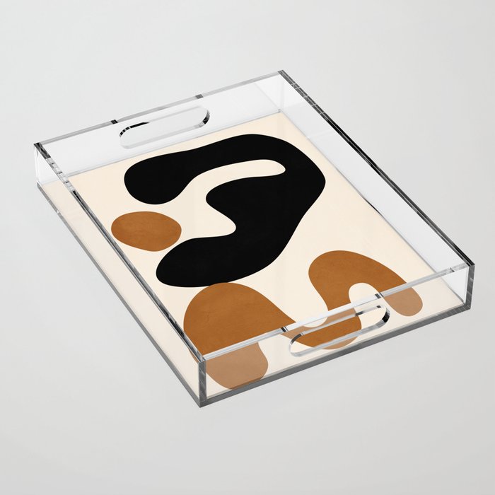 Abstract Art Minimal Shape 5 Acrylic Tray Gallery Image 1