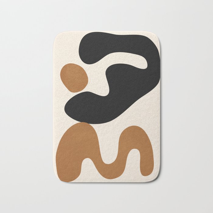 Abstract Art Minimal Shape 5 Bath Mat Gallery Image 1