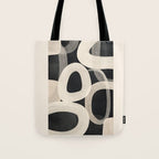 Soft Forms - Abstract Minimalist Line Art Tote Bag Gallery Image 1