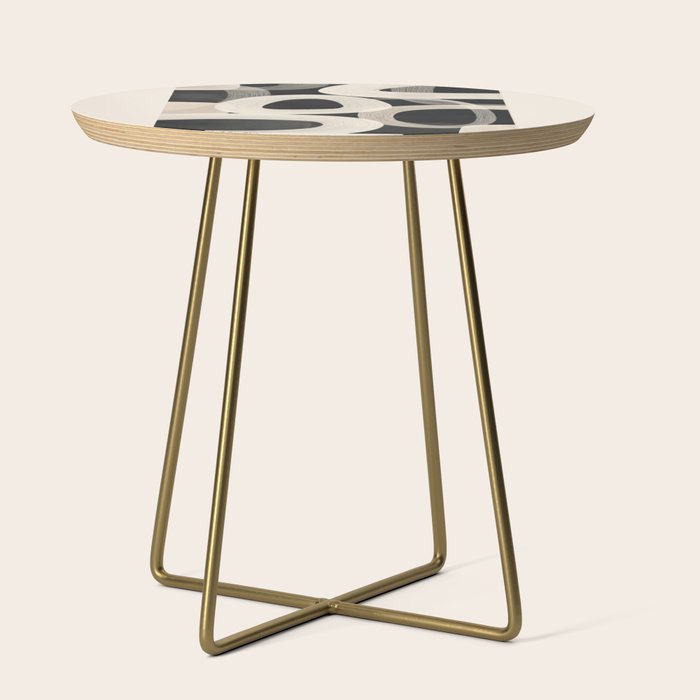 Soft Forms - Abstract Minimalist Line Art Side Table Gallery Image 1