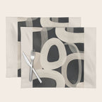 Soft Forms - Abstract Minimalist Line Art Placemat Gallery Image 1