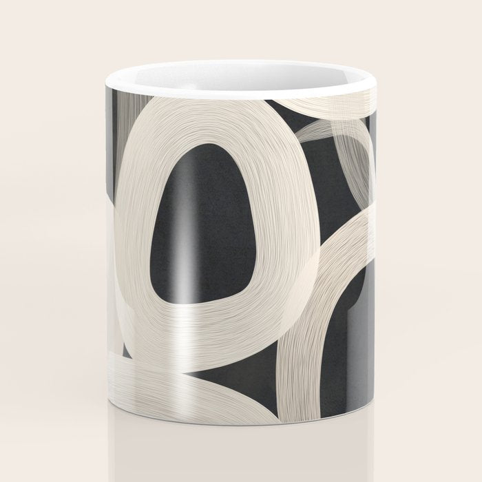 Soft Forms - Abstract Minimalist Line Art Coffee Mug Gallery Image 4