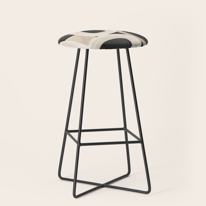 Soft Forms - Abstract Minimalist Line Art Stool Gallery Image 1